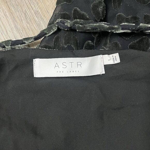 ASTR the Label‎ Dress Gabi Leopard Velvet Womens L Short Mini Slip Sleeveless - Picture 7 of 16